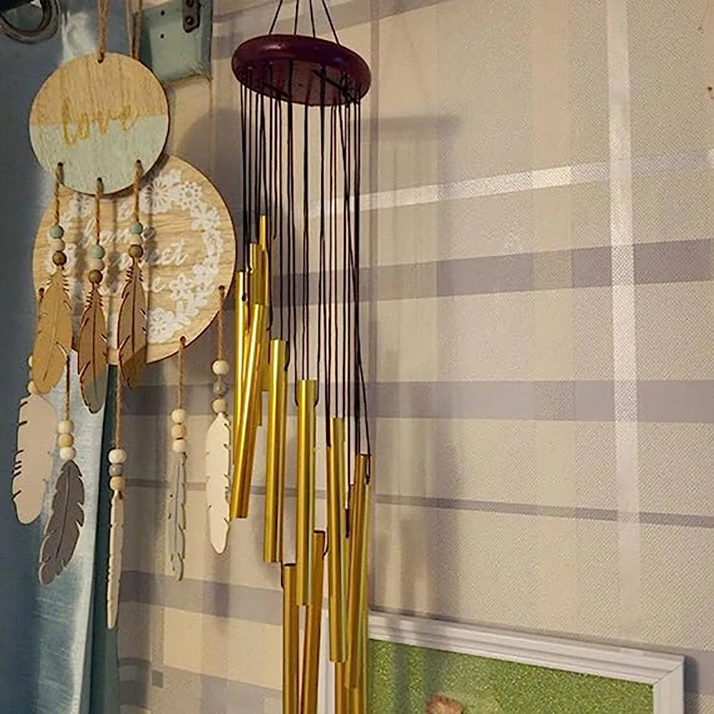 ✨Luxe Wind Chimes – 12 Tube Metal Chimes for Garden, Home, Wedding Decorations Mary's For You