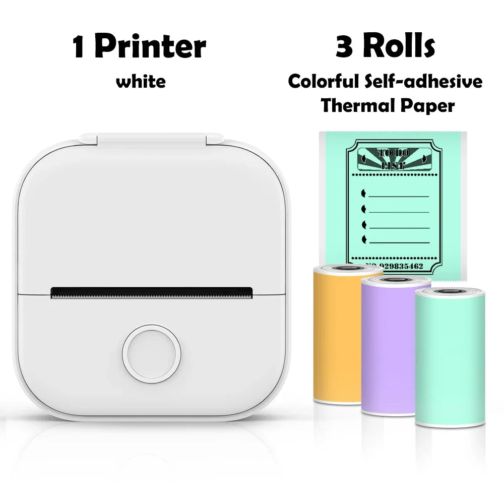 🖨️ PrintiePocket T02 – Wireless Mini Sticker Printer for Journals, DIY & Student Gifts Mary's For You