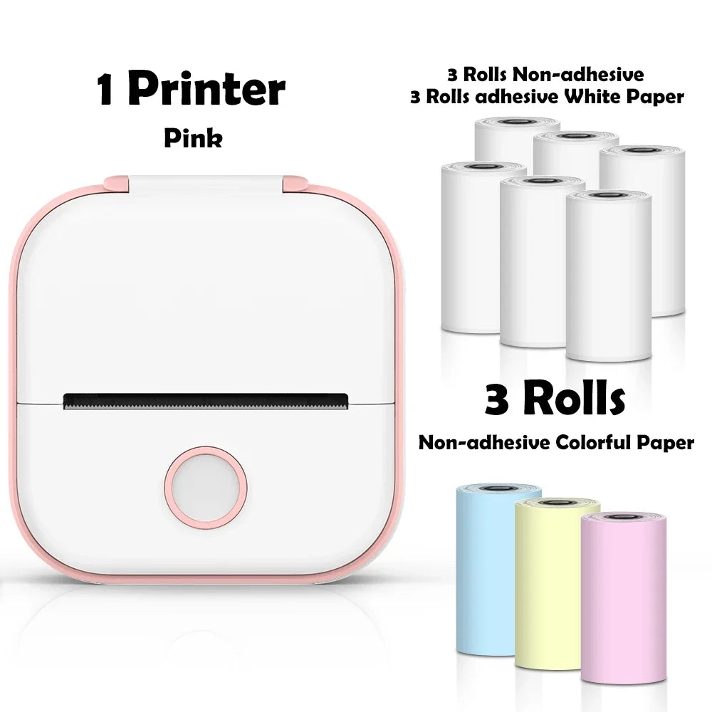 🖨️ PrintiePocket T02 – Wireless Mini Sticker Printer for Journals, DIY & Student Gifts Mary's For You
