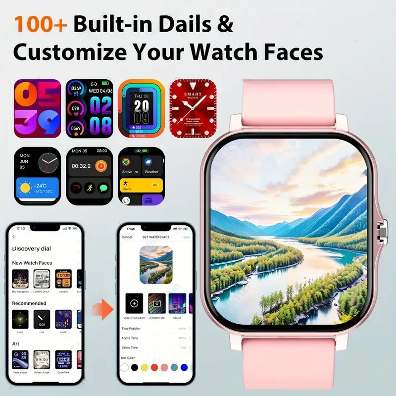 KESHUYOU 2025 New Smart Watch Bluetooth Talking Blood Oxygen/Blood Pressure Monitor Smart Watch for Women Men Holiday Gift Mary's For You
