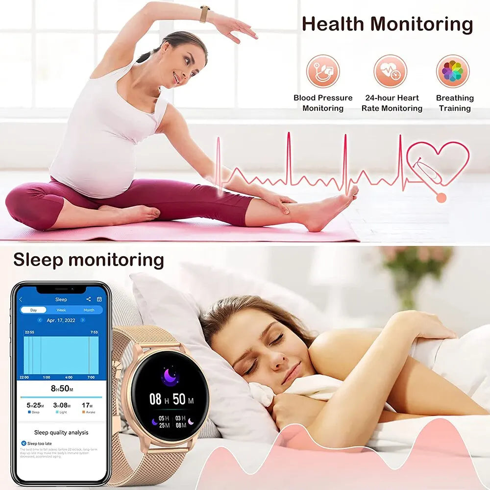 MEVADEN Bluetooth Call Smart Watch Women Custom Dial Watches Men Sport Fitness Tracker Heart Rate Smartwatch For Android IOS Y22 Mary's For You