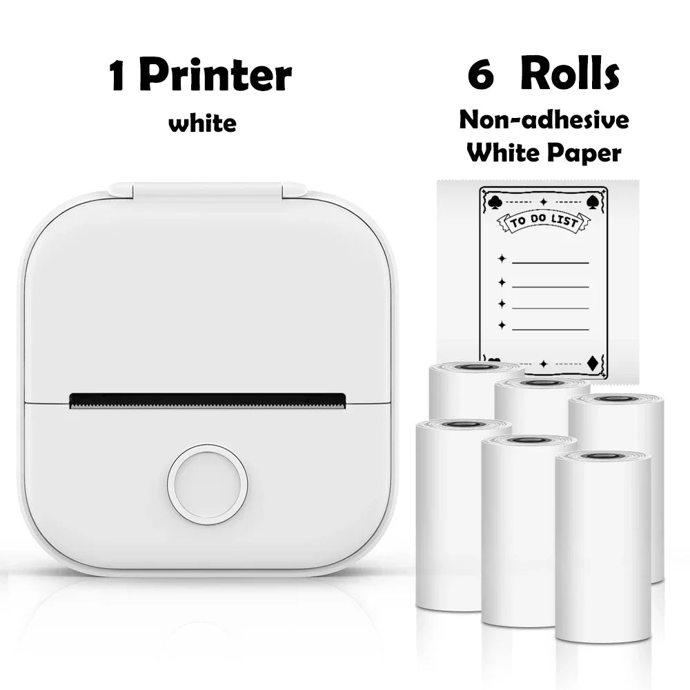 🖨️ PrintiePocket T02 – Wireless Mini Sticker Printer for Journals, DIY & Student Gifts Mary's For You