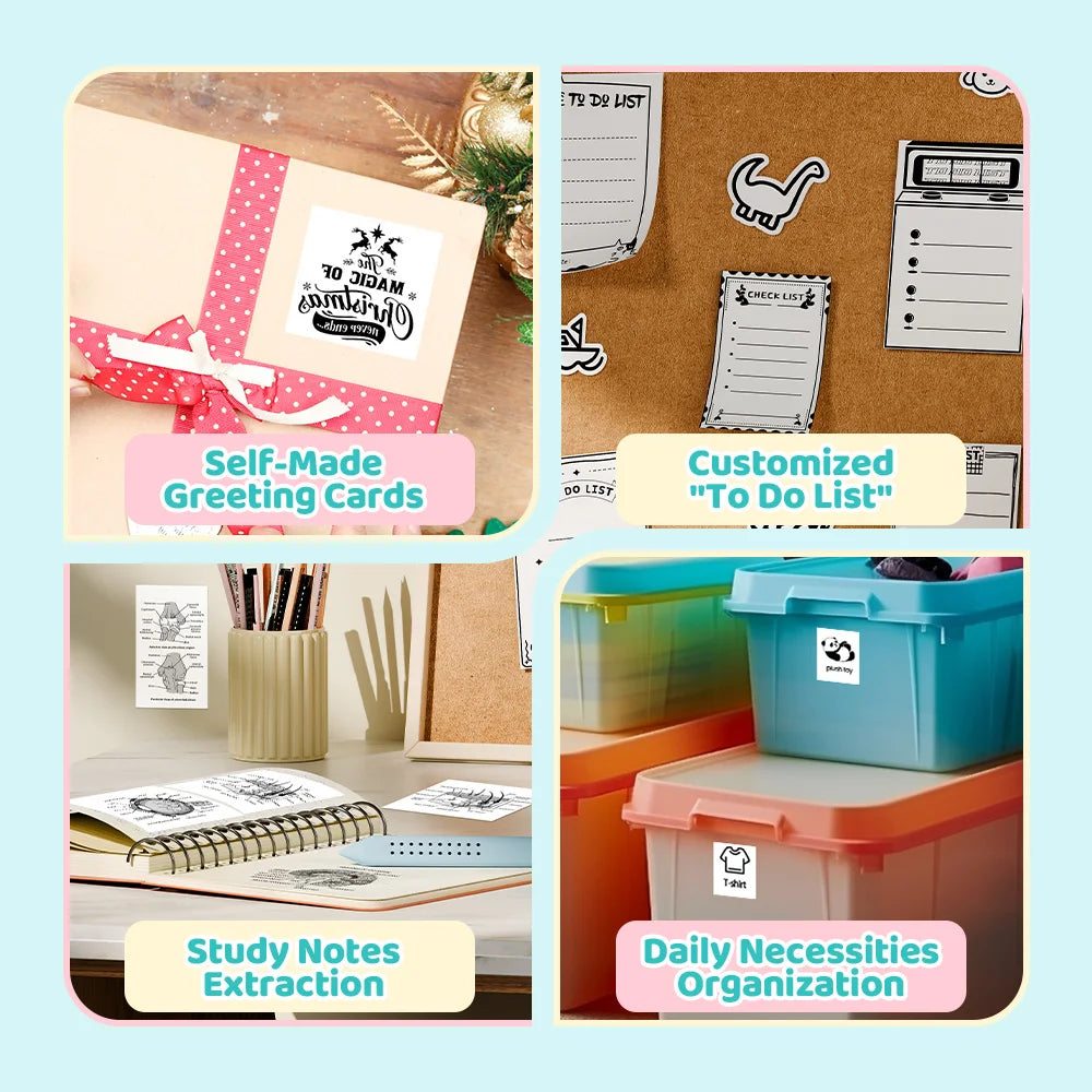 🖨️ PrintiePocket T02 – Wireless Mini Sticker Printer for Journals, DIY & Student Gifts Mary's For You
