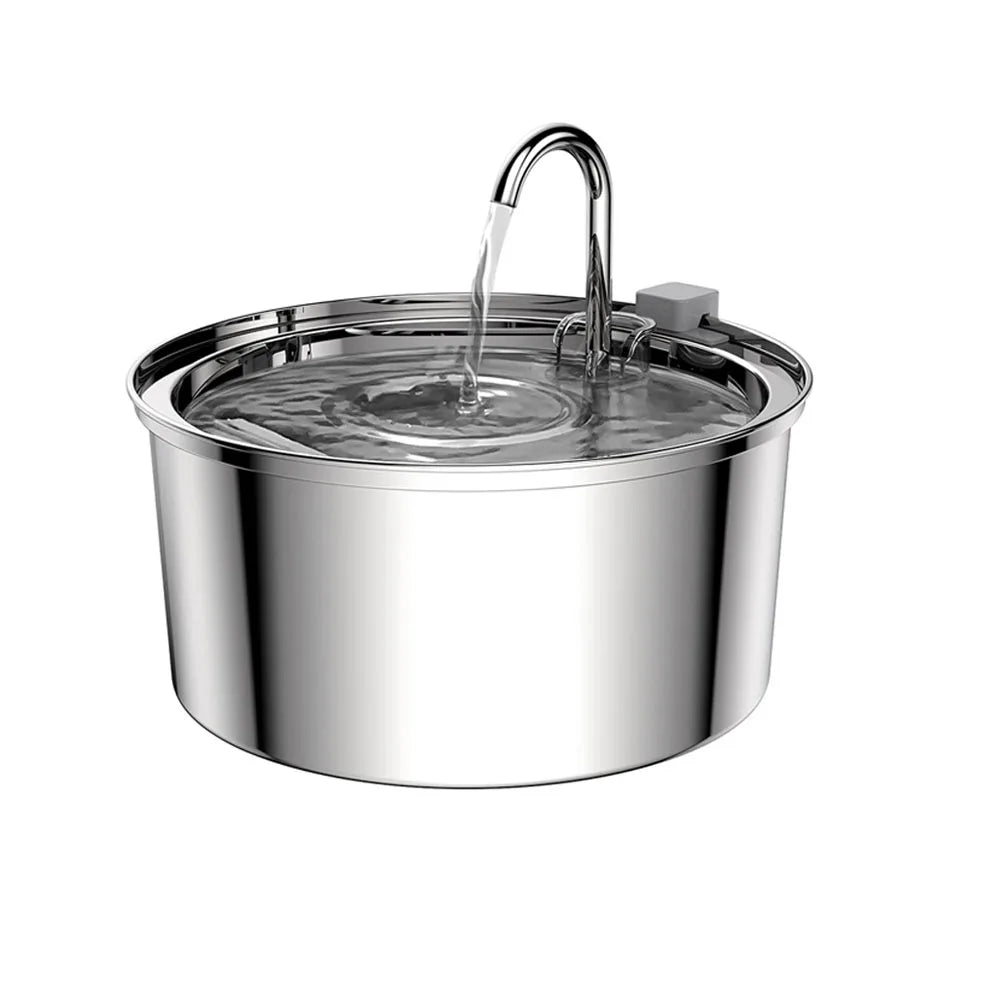 ✨ AquaPaw Stainless Steel Pet Fountain – Automatic USB Water Feeder for Cats & Dogs Mary's For You