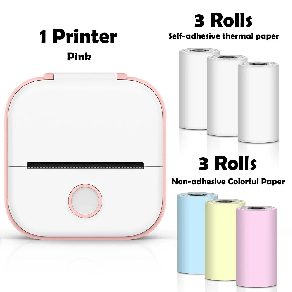 🖨️ PrintiePocket T02 – Wireless Mini Sticker Printer for Journals, DIY & Student Gifts Mary's For You