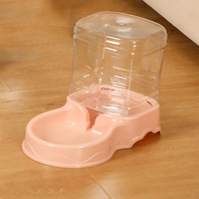 Pet automatic feeder cat drinking water bowl cat bowl dog bowl 3.8L large capacity combination grain storage barrel pet supplies Mary's For You