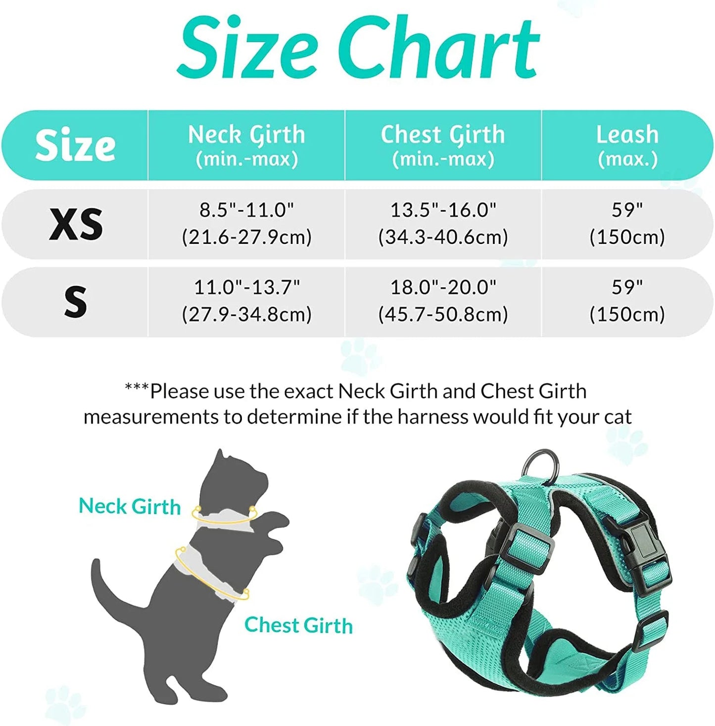 ✨ EasyControl Cat Harness – Soft Adjustable Escape-Proof Walking Vest with Leash Mary's For You