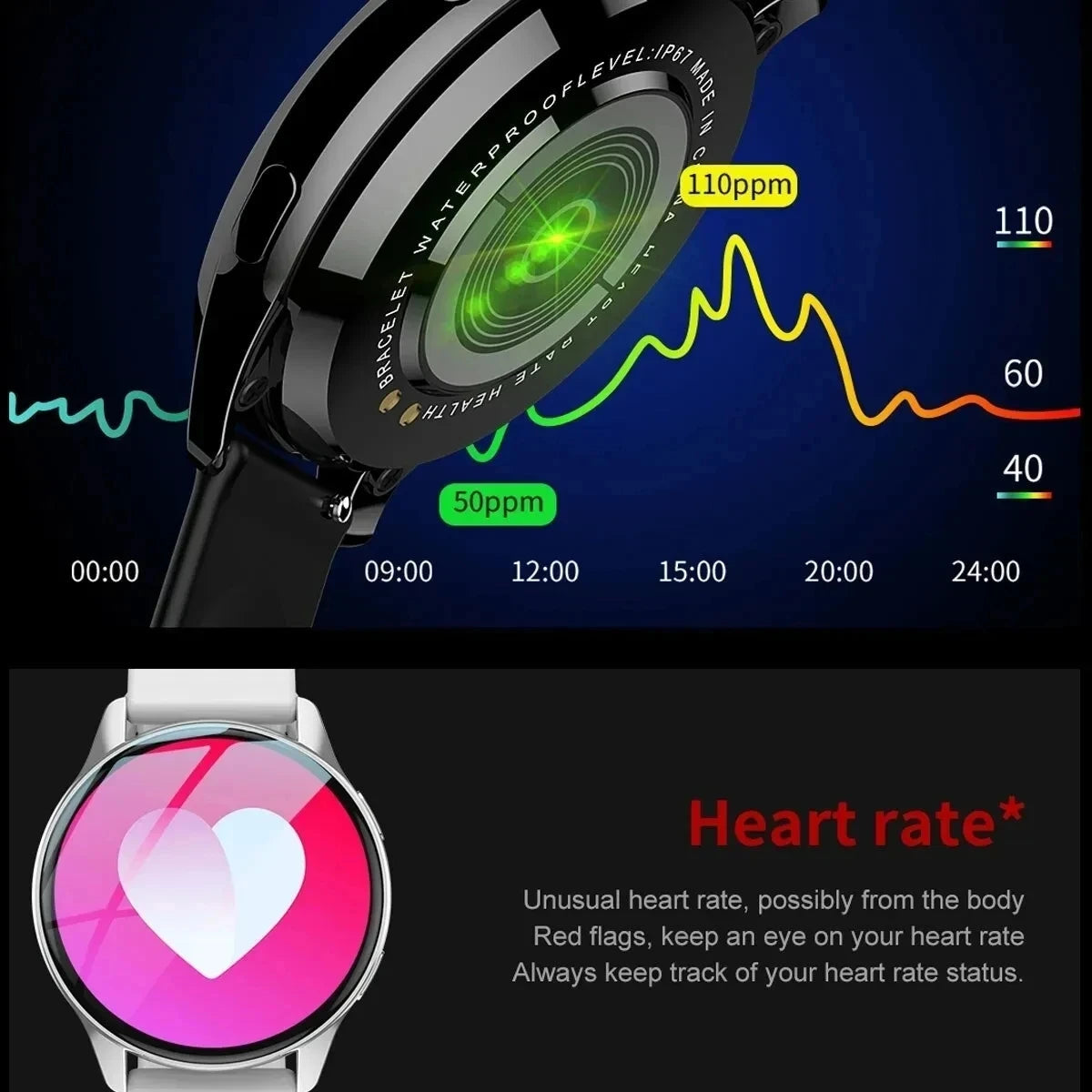 LIGE New Smart Watch 2025 Wireless Charging Smartwatch Bluetooth Calls Watches Men Women Fitness Bracelet Custom Watch Face +Box Mary's For You