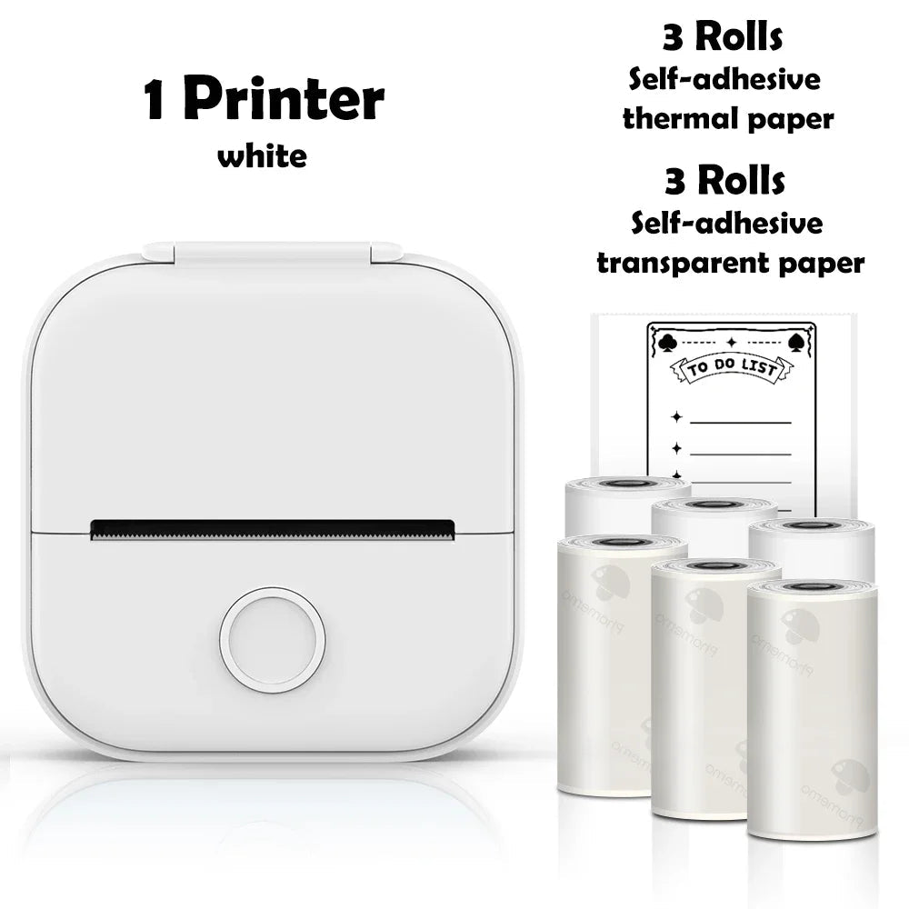 🖨️ PrintiePocket T02 – Wireless Mini Sticker Printer for Journals, DIY & Student Gifts Mary's For You