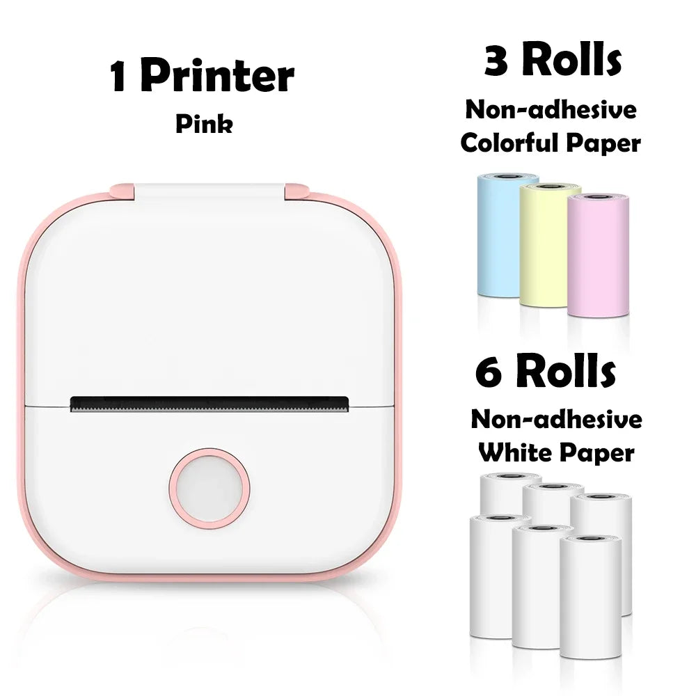 🖨️ PrintiePocket T02 – Wireless Mini Sticker Printer for Journals, DIY & Student Gifts Mary's For You