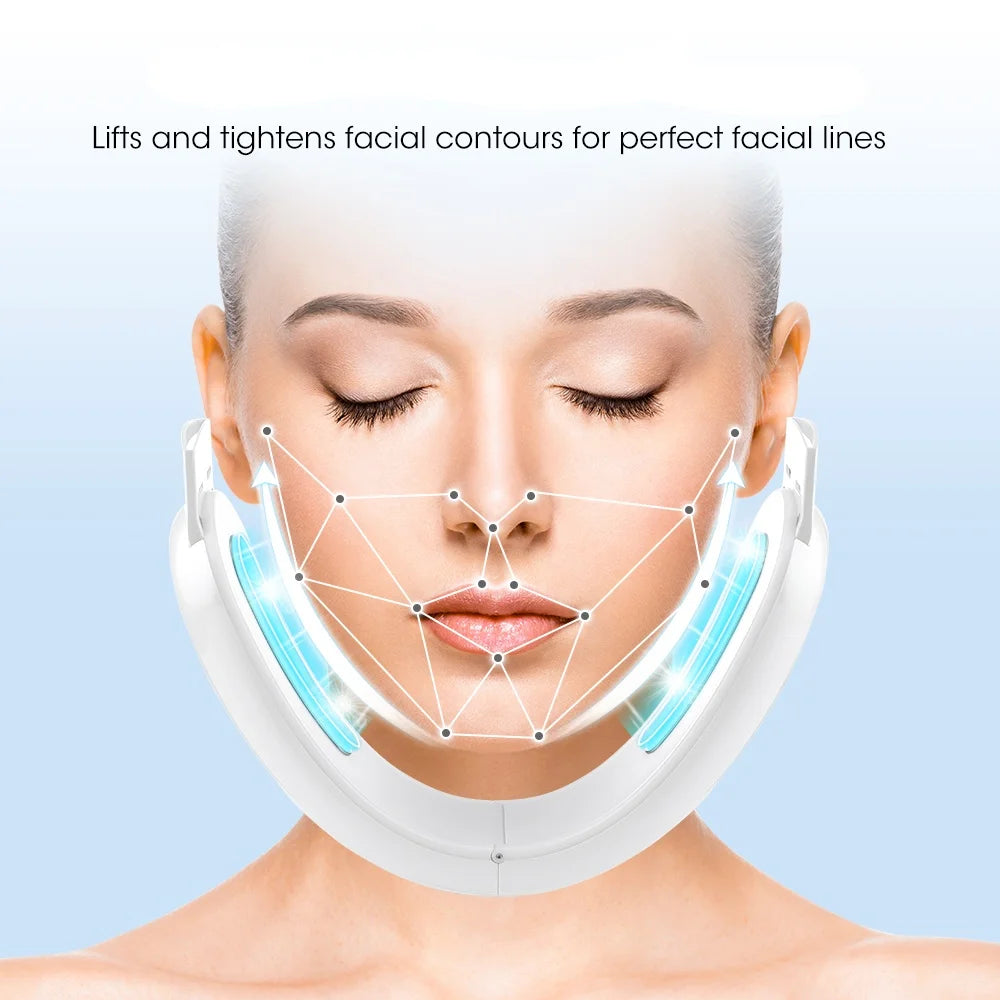 V-Line Face Slimming Lifting Device Massager Skin Rejuvenation Shaping Beauty Instrument Electric Reduce Double Chin Belt Mary's For You