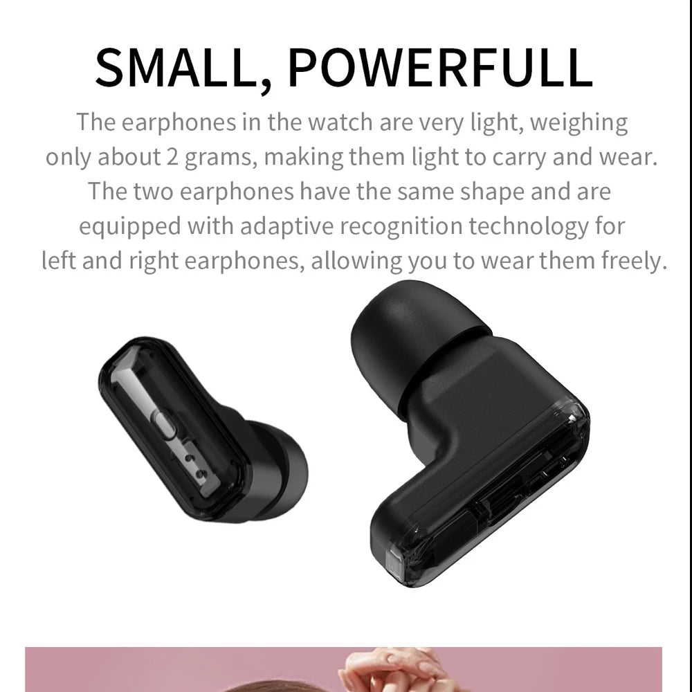 2 In 1 TWS Headset Smart Watch 1.39" Men Women Sport Fitness Heart Rate Health Watches Earphone Noise Reduction Music Smartwatch Mary's For You