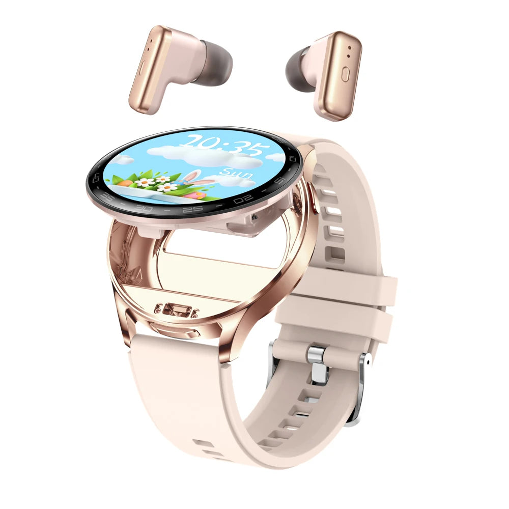 2 In 1 TWS Headset Smart Watch 1.39" Men Women Sport Fitness Heart Rate Health Watches Earphone Noise Reduction Music Smartwatch Mary's For You