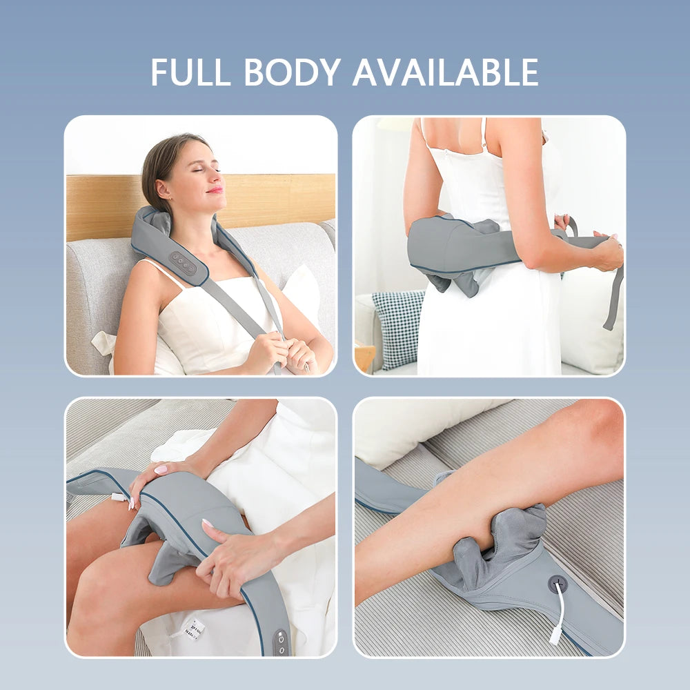 ✨ Foreverlily Massage Shawl 💆♀️ Wireless Neck & Shoulder Relief Kneader Mary's For You