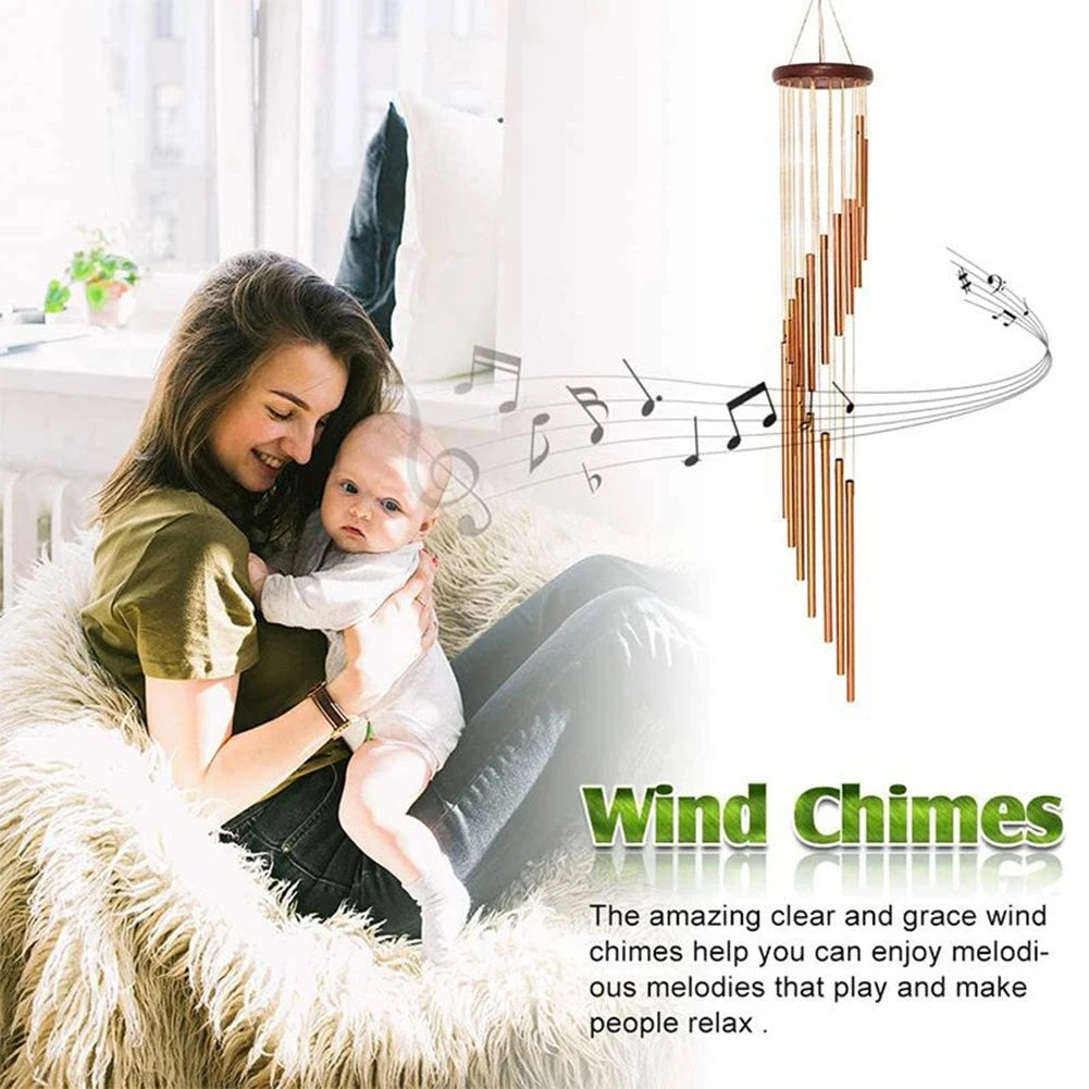 ✨Luxe Wind Chimes – 12 Tube Metal Chimes for Garden, Home, Wedding Decorations Mary's For You