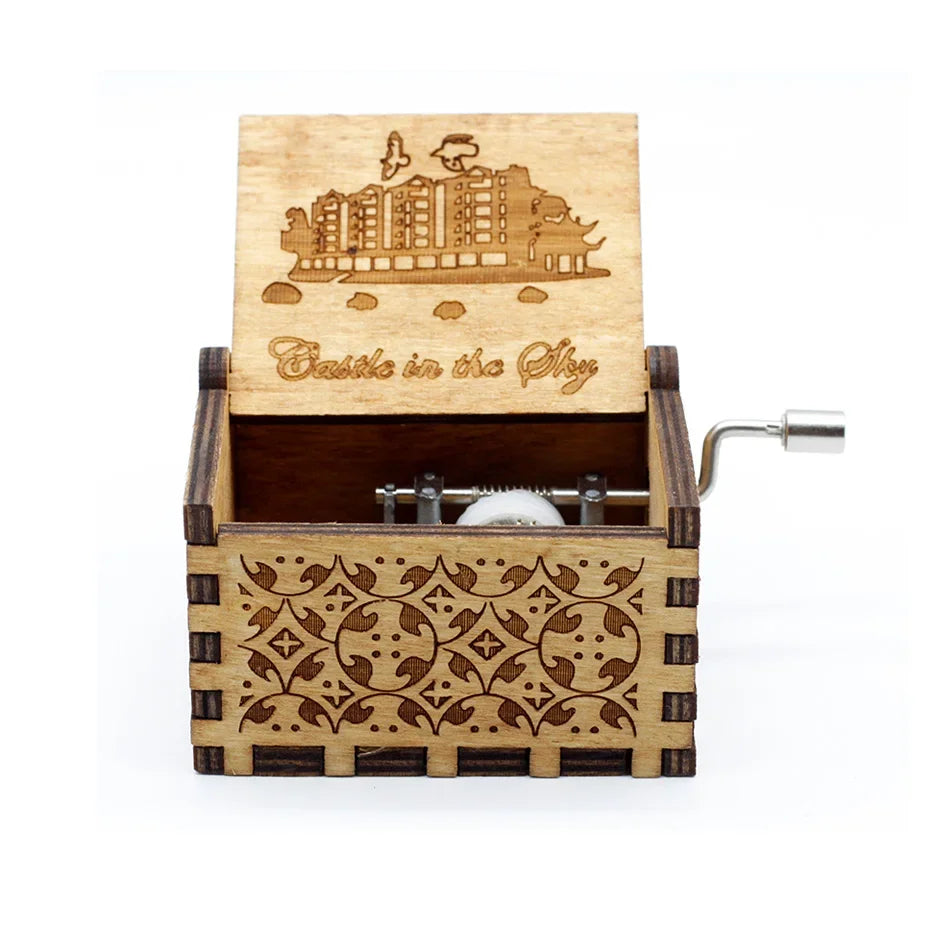 ✨ Theme Melody Music Box 🎶 Hand-Cranked Wooden Gift for Any Occasion Mary's For You