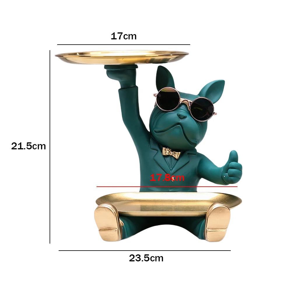 🔥💎 Bulldog Butler Sculpture 🐶✨ Nordic Charm Coin Tray 💫 Mary's For You