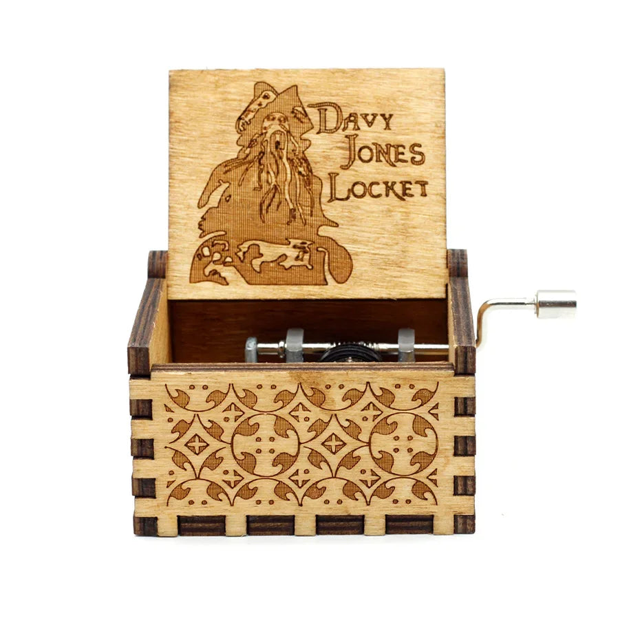 ✨ Theme Melody Music Box 🎶 Hand-Cranked Wooden Gift for Any Occasion Mary's For You