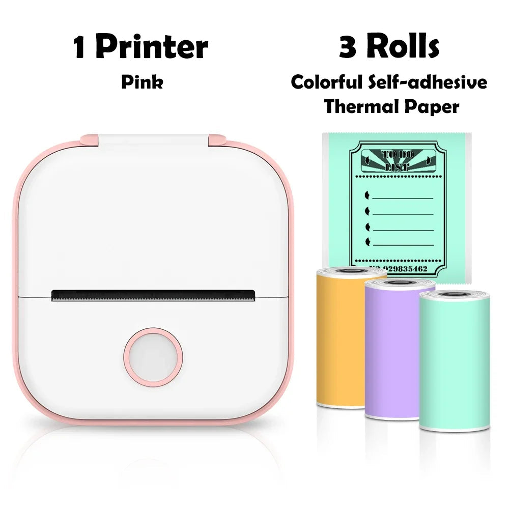 🖨️ PrintiePocket T02 – Wireless Mini Sticker Printer for Journals, DIY & Student Gifts Mary's For You