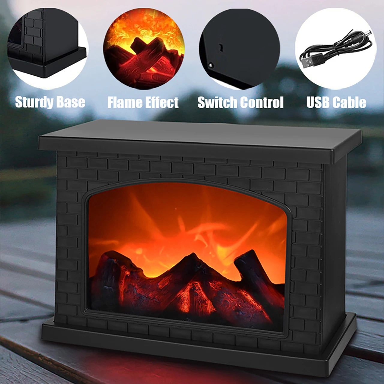 š„ LED Flame Fireplace Lantern ā Cosy Ambience, Anytime, Anywhere š„ Mary's For You
