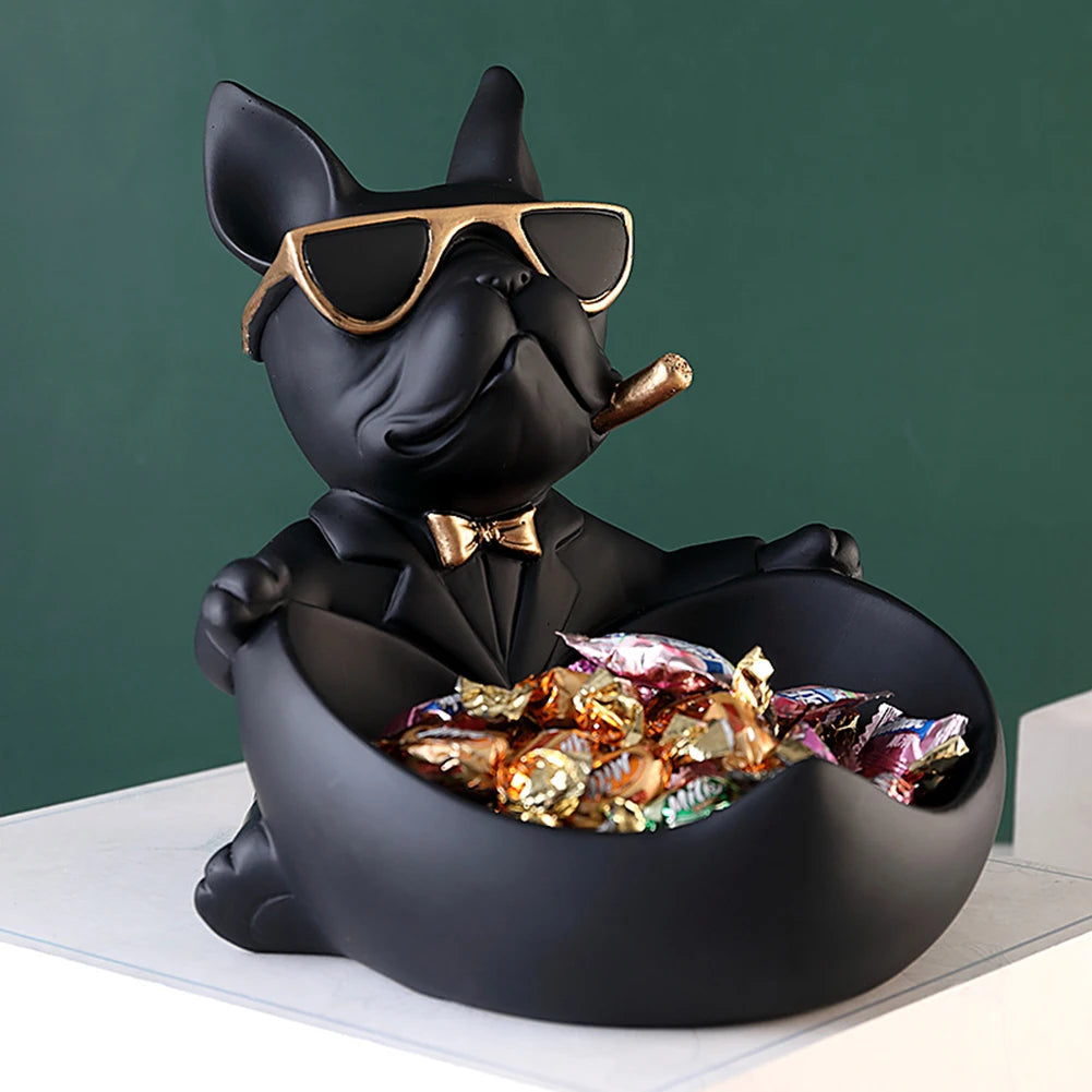 🐾 Bulldog Butler Statue Nordic Tray & Coin Bank Charm 💫 Mary's For You