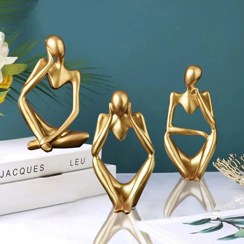 ✨ Nordic Abstract Figure Elegant Mini Art for Home & Desk Decor Mary's For You
