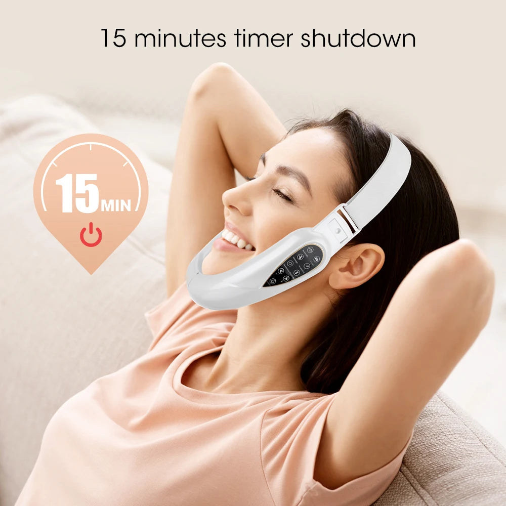 V-Line Face Slimming Lifting Device Massager Skin Rejuvenation Shaping Beauty Instrument Electric Reduce Double Chin Belt Mary's For You
