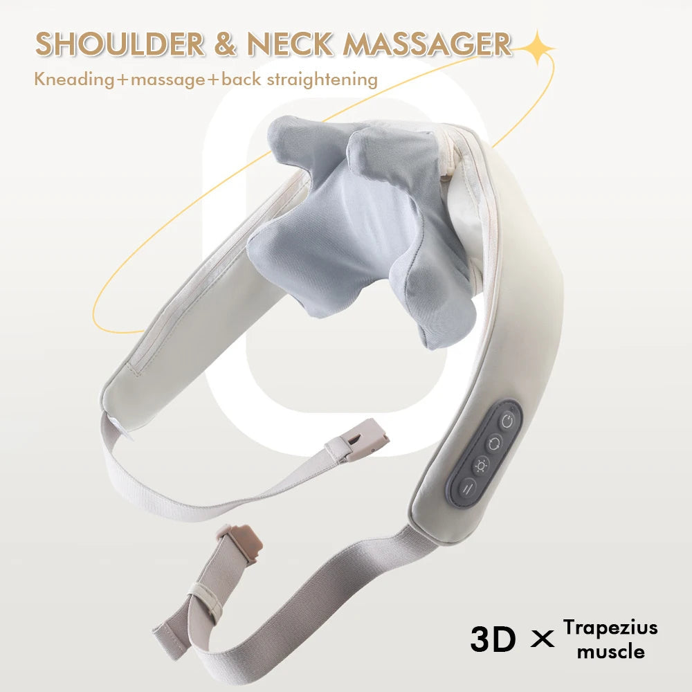 ✨ Foreverlily Massage Shawl 💆♀️ Wireless Neck & Shoulder Relief Kneader Mary's For You