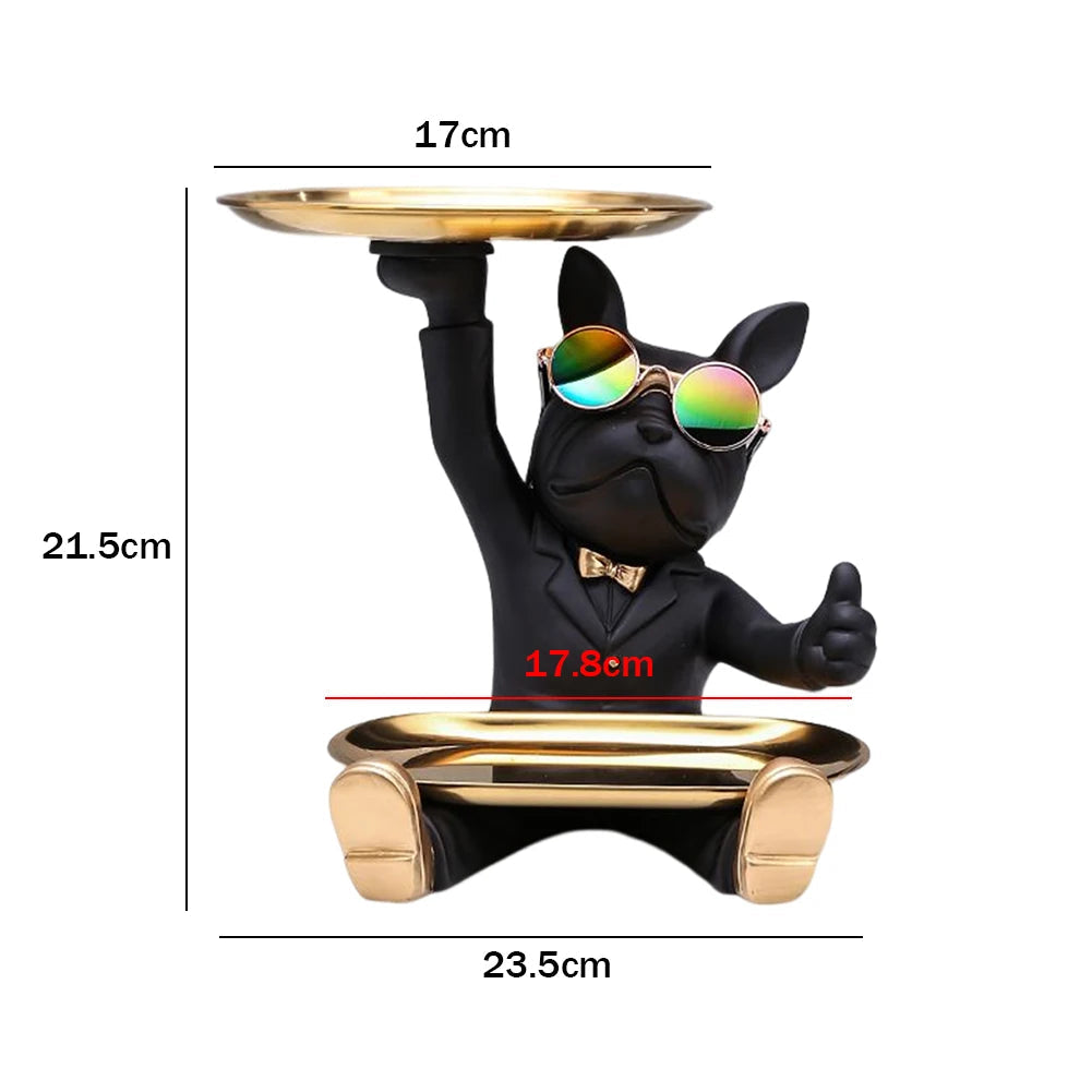 🔥💎 Bulldog Butler Sculpture 🐶✨ Nordic Charm Coin Tray 💫 Mary's For You