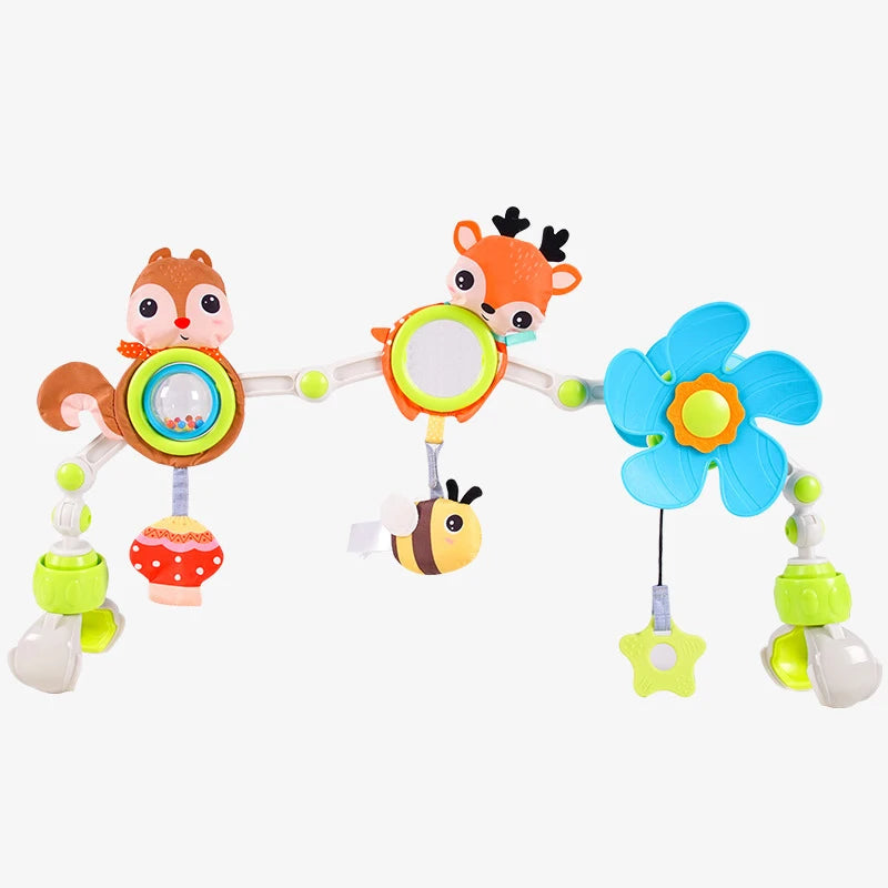 💎🔥✨ Musical Baby Arch Toy Foldable Sensory Fun for Stroller, Crib & Travel Mary's For You