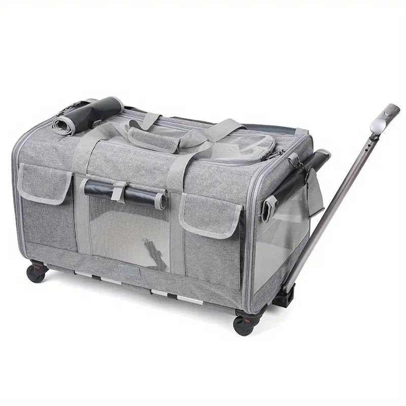 Extra Large Portable Pet Trolley Case, Detachable Dog Trolley Case, Large Foldable Pet Bag Cat Travel Carrier Bag Mary's For You