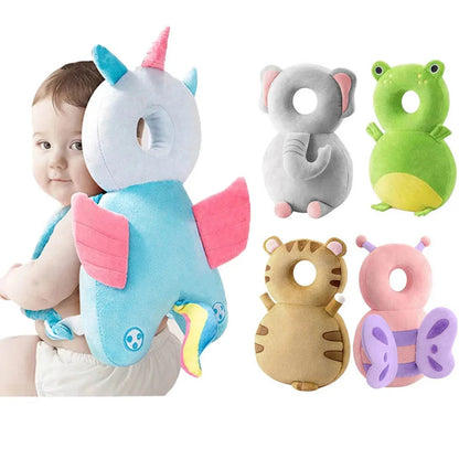 Newborn Headrest Security Pillows Backpack Toddler Baby Head Fall Protection Pad Cushion Cartoon Soft Security Pillows Backpack Mary's For You