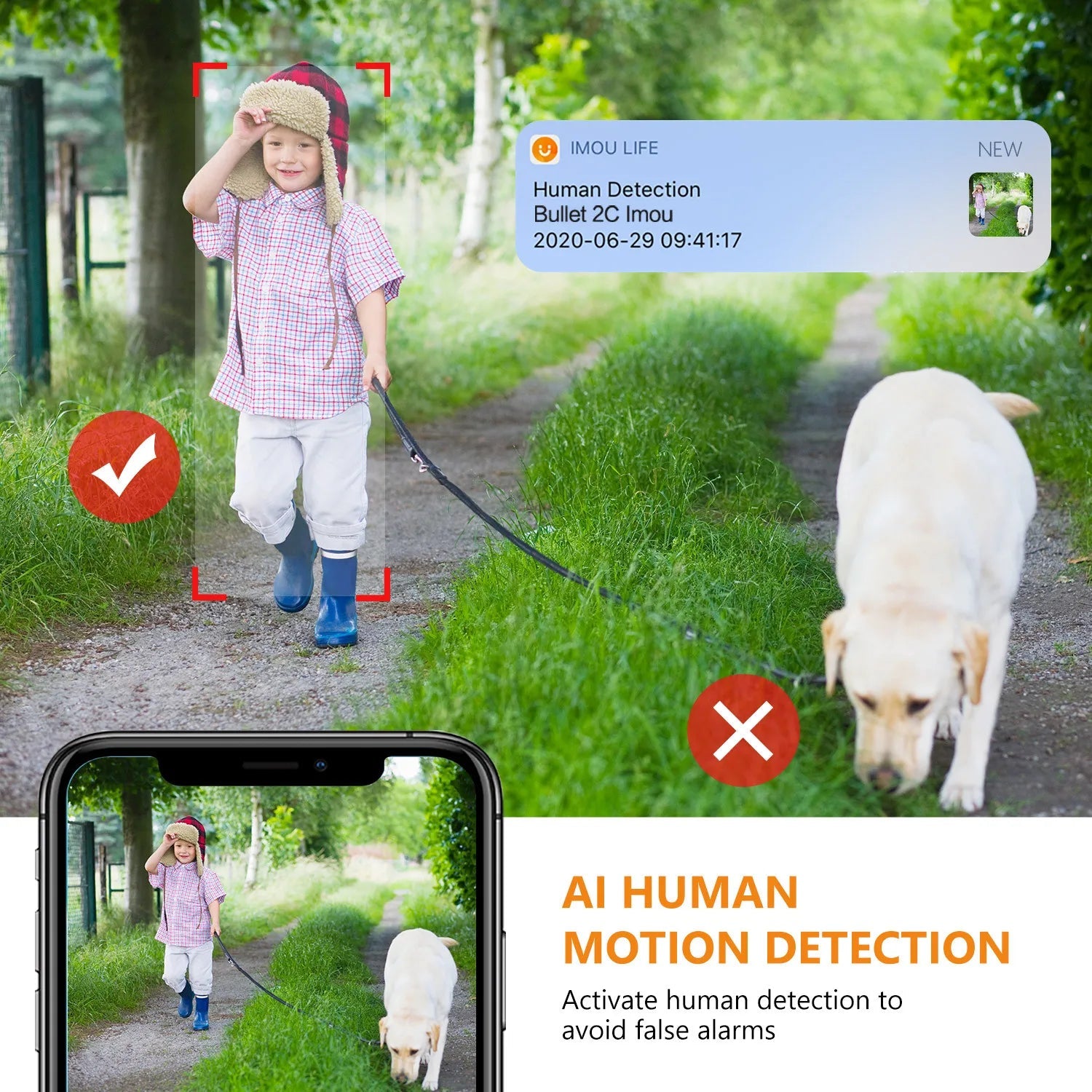 🎯IMOU Bullet 2C Outdoor IP Camera – 4MP Wi-Fi Surveillance with AI Human Detection Mary's For You