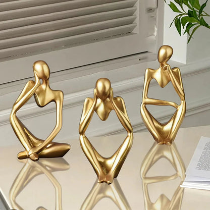 ✨ Nordic Abstract Figure Elegant Mini Art for Home & Desk Decor Mary's For You