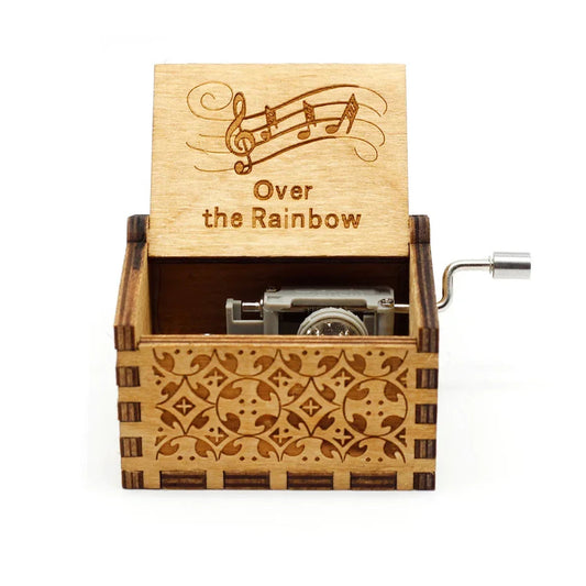 ✨ Theme Melody Music Box 🎶 Hand-Cranked Wooden Gift for Any Occasion Mary's For You