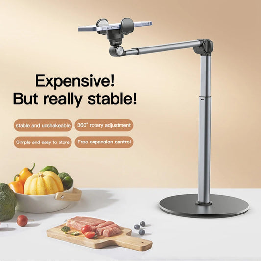📱 360° Rotatable Mobile Phone Overhead Shooting Stand – Professional Hands-Free Recording Made Easy 📱 Mary's For You