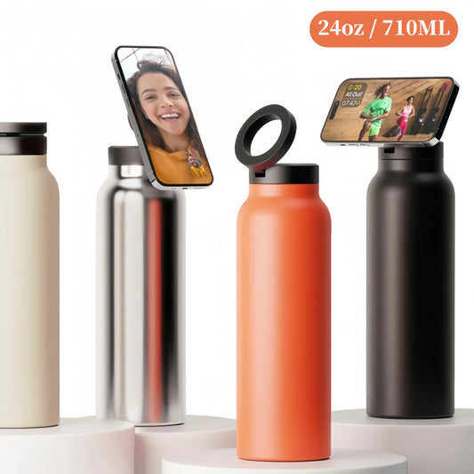 ✨ Hydra Sport Pro – 24 Oz Insulated Water Bottle with Magnetic Phone Holder Mary's For You