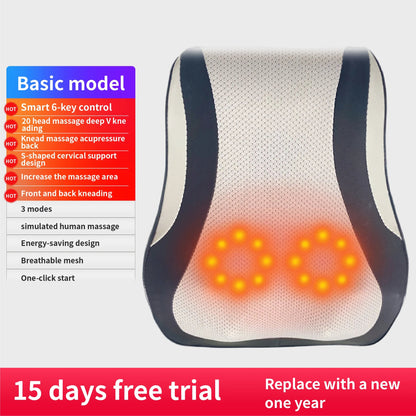 💎 Shiatsu Bliss Massager - Heated Neck & Back Relief for Car & Home 💫 Mary's For You