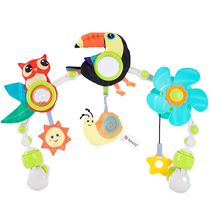 💎🔥✨ Musical Baby Arch Toy Foldable Sensory Fun for Stroller, Crib & Travel Mary's For You