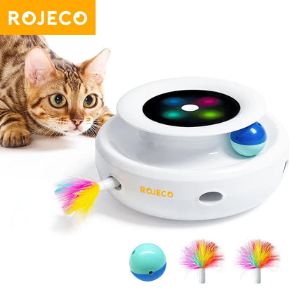 ✨ 2-in-1 Smart Pet Toy – Automatic Feather Ball for Cats & Dogs Mary's For You
