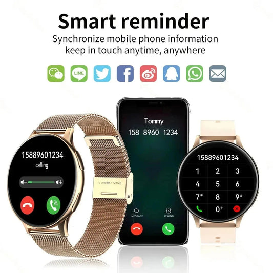 LIGE New Smart Watch 2025 Wireless Charging Smartwatch Bluetooth Calls Watches Men Women Fitness Bracelet Custom Watch Face +Box Mary's For You