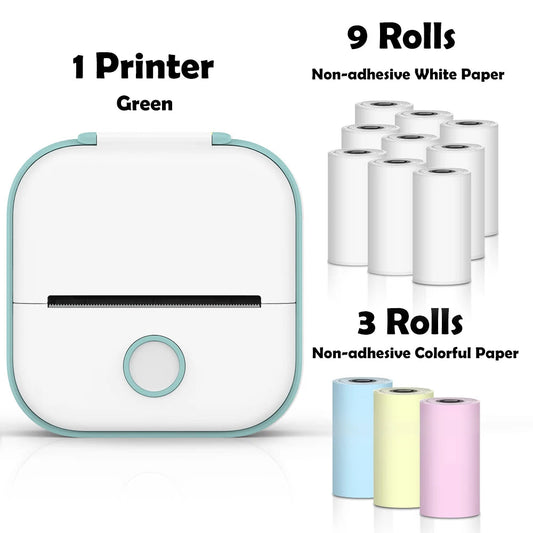 🖨️ PrintiePocket T02 – Wireless Mini Sticker Printer for Journals, DIY & Student Gifts Mary's For You