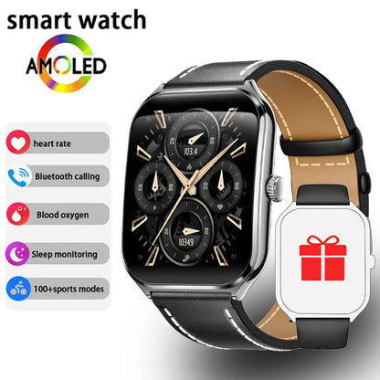 🔥💎 Ultra Thin Smartwatch 1.96" AMOLED 🕒✨ HD Display | Call Reminder for Huawei 💫 Mary's For You