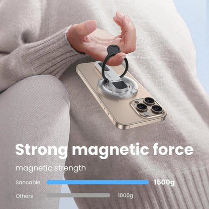 📱 MagSafe 3-in-1 Magnetic Phone Grip & Stand – Double-Sided Finger Ring Holder for iPhone 12–17 Series 📱 Mary's For You