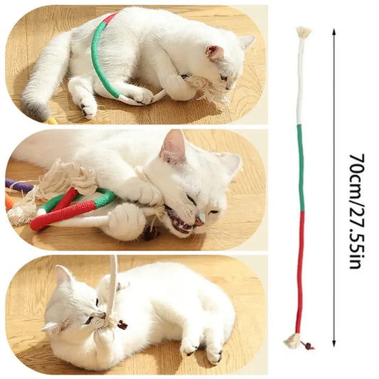 💎🔥✨ Silvervine Cat Teaser 🐾 Cotton Rope Toy for Healthy Play & Clean Teeth Mary's For You