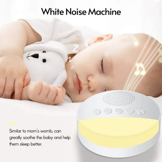 ✨ Baby White Noise Machine – USB Rechargeable Sleep Soother with Night Light & Timer Mary's For You