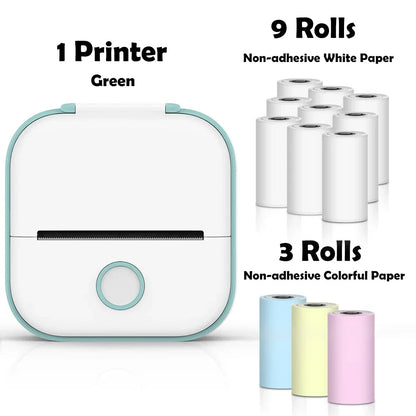 🖨️ PrintiePocket T02 – Wireless Mini Sticker Printer for Journals, DIY & Student Gifts Mary's For You