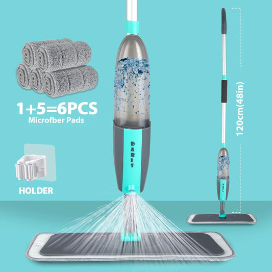✨ MagicSpin Floor Mop – 360° Rotating Microfibre Spray Sweeper Mary's For You