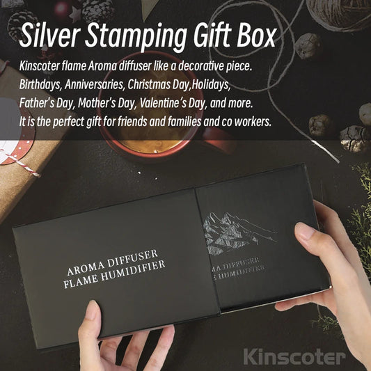 ✨ Kinscoter Aroma Diffuser 🌫️ Ultrasonic Cool Mist & LED Flame Lamp Mary's For You