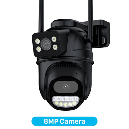 💎 6K Dual Lens PTZ Cam 12MP CCTV with 8X Zoom & Dual View 💫 Mary's For You